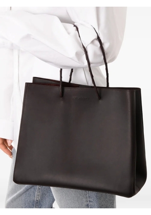 Situationist braided-handle tote bag - Brown