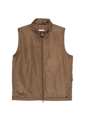 ASPESI zip-fastening gilet - Brown