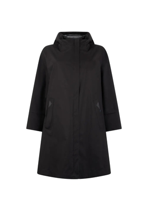 Herno high-collar hooded coat - Black