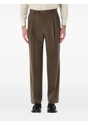 Auralee pleated trousers - Brown