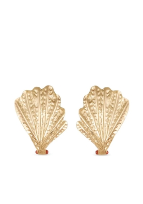 Gas Bijoux shell-fan earrings - Gold