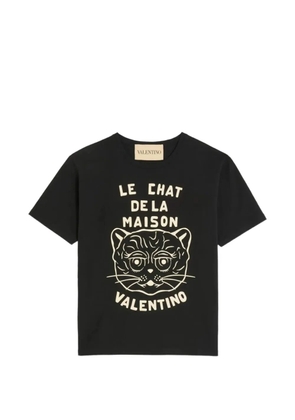 Valentino Garavani cat graphic T-shirt - Black