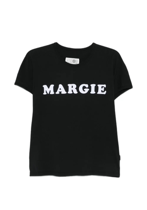 MM6 Maison Margiela lettered T-shirt - Black