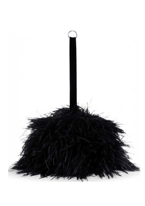 Ann Demeulemeester Iza feather clutch bag - Black