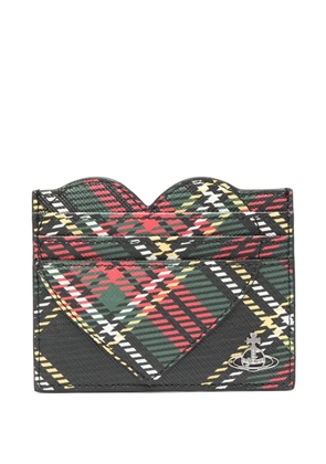 Vivienne Westwood heart-shaped plaid cardholder - Green