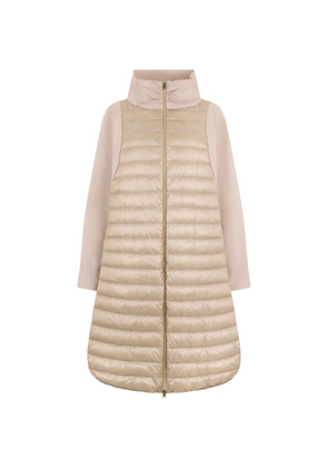 Herno quilted zip-fastening coat - Neutrals