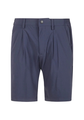 People Of Shibuya pleated bermuda trousers - Blue