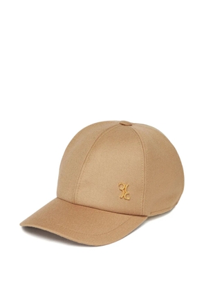 Billionaire logo plaque cap - Neutrals