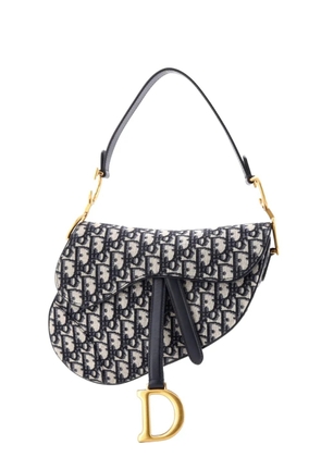 Christian Dior Pre-Owned Saddle Handbag Oblique Canvas Medium shoulder bag - Blue