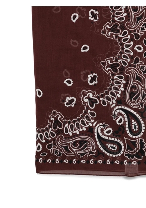 Destin paisley-print scarf - Brown