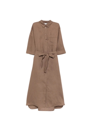 Max Mara belted midi dress - Brown