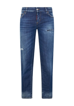 DSQUARED2 Jenna wash distressed trousers - Blue