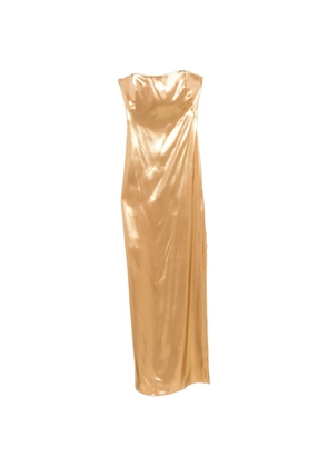 Galvan London bandeau maxi dress - Gold