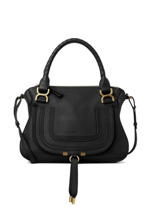 Chloé Marcie grained leather satchel - Black