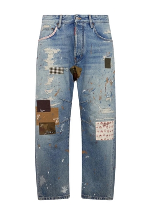 DSQUARED2 patchwork jeans - Blue