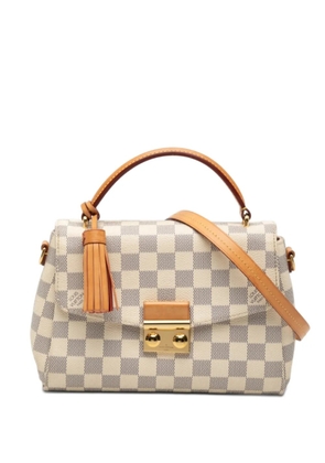 Louis Vuitton Pre-Owned 2016 Damier Azur Croisette satchel - White