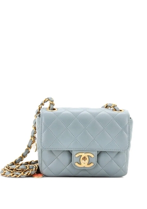CHANEL Pre-Owned Casino Royale Charms Square Flap Bag Quilted Lambskin with Enamel Mini shoulder bag - Green
