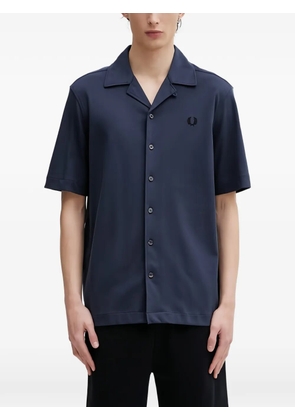 Fred Perry buttoned embroidered shirt - Blue