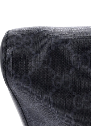 Gucci Pre-Owned Web Strap Front Zip Messenger Bag GG Coated Canvas Medium crossbody bag - Black