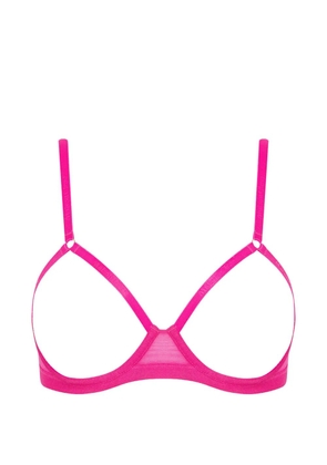 Maison Close neon open bra - Pink