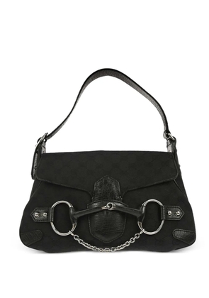 Gucci Pre-Owned 1990-2000s horsebit gg tote bag - Black