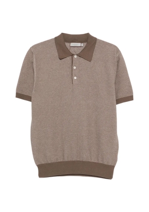 Canali patterned polo shirt - Neutrals