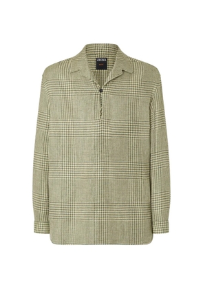 Zegna prince of wales crossover shirt - Neutrals