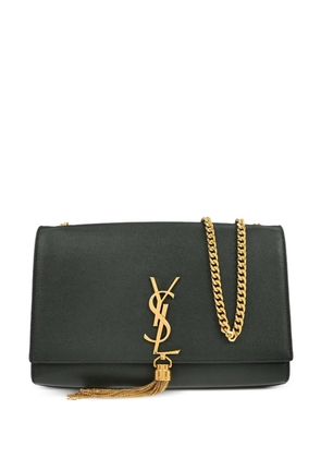 Saint Laurent Pre-Owned 2018 Kate tassel leather shoulder bag - Green