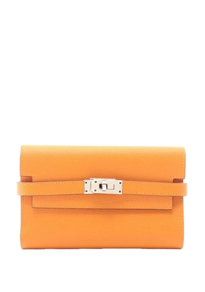 Hermès Pre-Owned 2019 Epsom Kelly Wallet small wallets - Orange