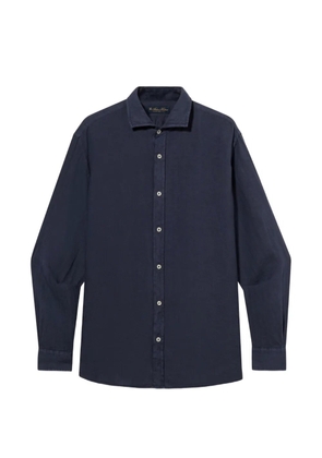 Brooks Brothers spread-collar linen shirt - Blue