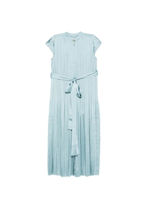 JOSEPH Phare pleated belted dress - Blue
