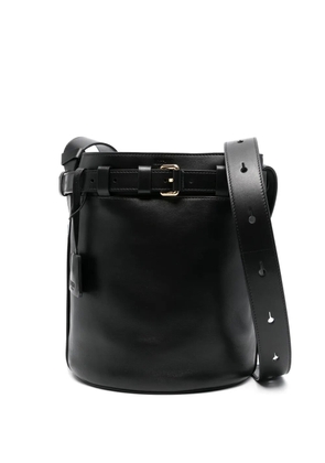 Moschino Tie Me belted bucket bag - Black