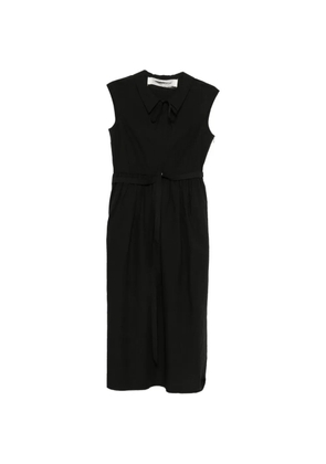 Individual Sentiments sleeveless belted midi dress - Black