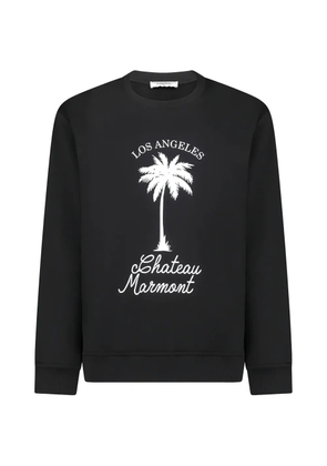 Ih Nom Uh Nit palm-print crew-neck sweatshirt - Black