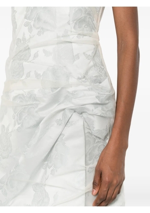 Simone Rocha layered gathered midi dress - Blue