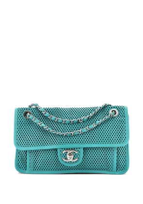 CHANEL Pre-Owned Up In The Air Flap Bag Perforated Leather Medium shoulder bag - Green