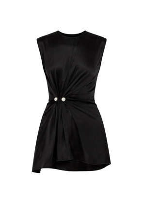 Mantu draped midi dress - Black