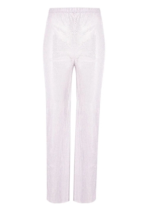 Santa Brands rhinestone-embellished flared trousers - Silver