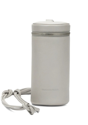 Fabiana Filippi zip-top leather bucket bag - Grey