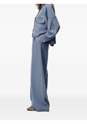 Sessùn Provenco button-fastening pants - Blue