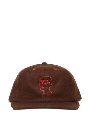 Brain Dead logo-detail baseball cap - Brown