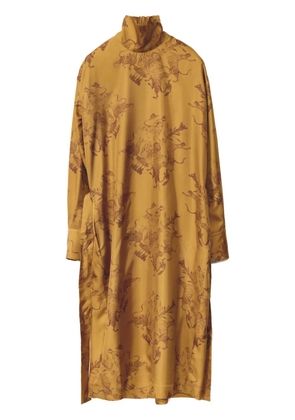 Fabiana Filippi printed silk dress - Yellow