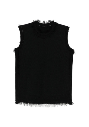 JNBY fringed knit vest top - Black
