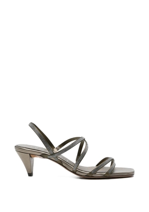 Pedro Garcia Andy embellished-strap sandals - Green