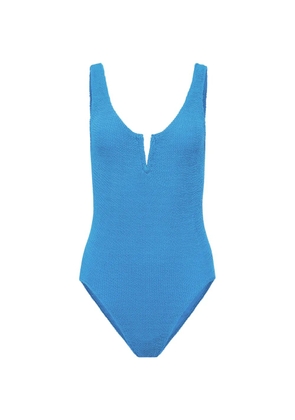 Sorbet Island Ava textured swimsuit - Blue