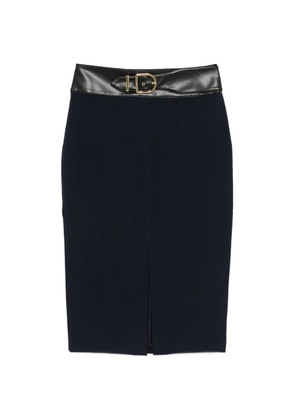 Lauren Ralph Lauren belt midi skirt - Blue