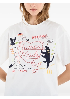 Human Made embroidered T-shirt - White
