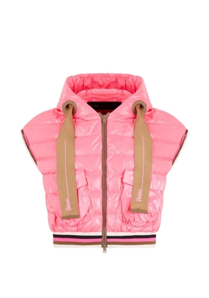 Herno hooded sleeveless gilet - Pink