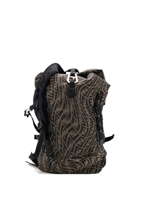 Fendi Pre-Owned Sarah Coleman Ferrino Ripstop Vertigo Zucca Canvas backpack - Brown