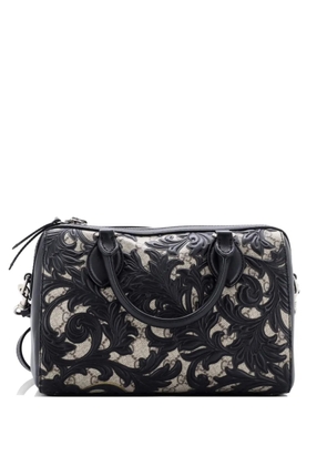 Gucci Pre-Owned Convertible Boston Bag Arabesque GG Coated Canvas with Leather Small satchel - Black